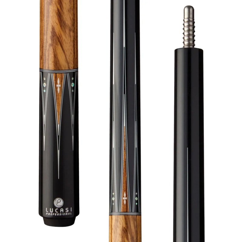 Lucasi Pro OD Series – Zebrawood No Wrap Cue – Butt Only