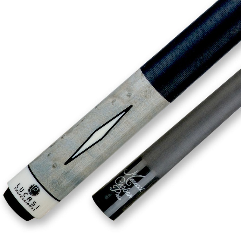 Lucasi Grey Wash Radial Cue Butt | Meucci Carbon Pro Shaft