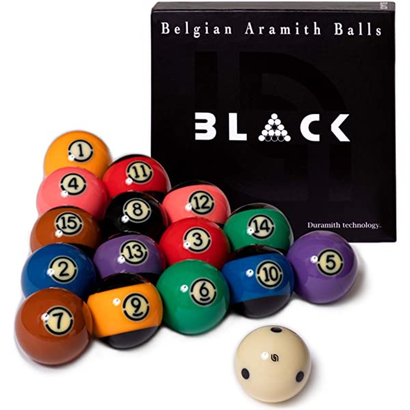 Aramith Tournament Black 16 ball set – AR1141BLTV