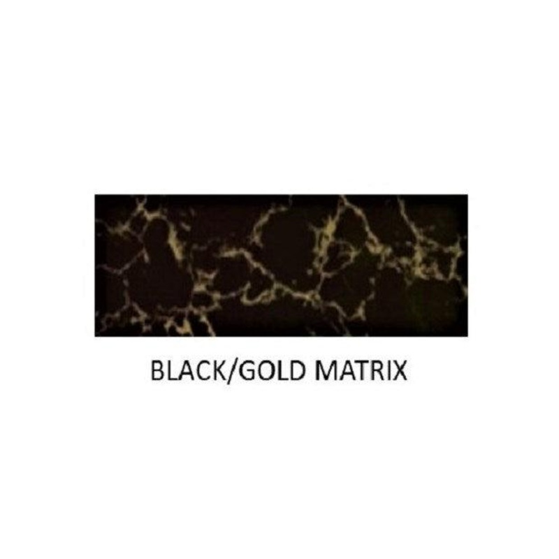 Black with Gold Matrix