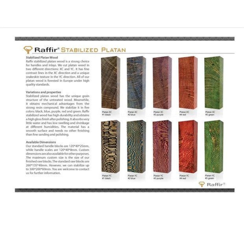 Raffir Wood Platan X/Y Cut – Stabilized