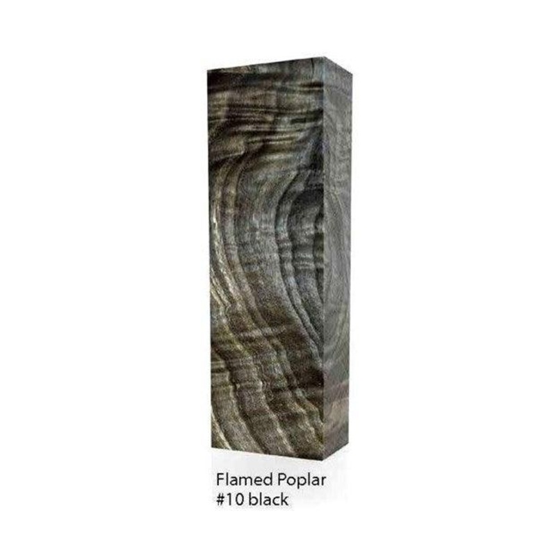 Raffir Wood Poplar Burl Y Cut (Flame) – Stabilized