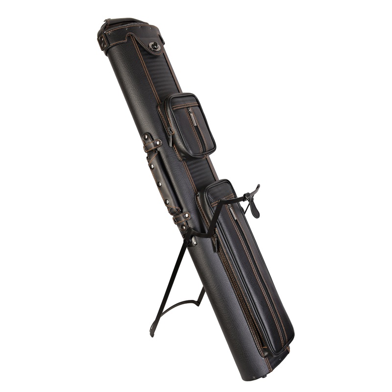 ASKA Hard 3×5 Pool Cue Case, Holds Up to 3 Butts and 5 Shafts, 3B5S Black, C35P01