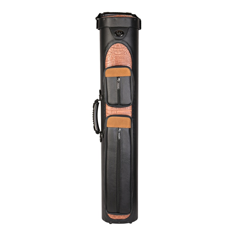 ASKA Hard 3×5 Pool Cue Case, Holds Up to 3 Butts and 5 Shafts, 3B5S Black, C35P10