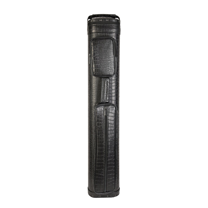 ASKA Hard 4×8 Pool Cue Case, Holds Up to 4 Butts and 8 Shafts, 4B8S Black, C48P15