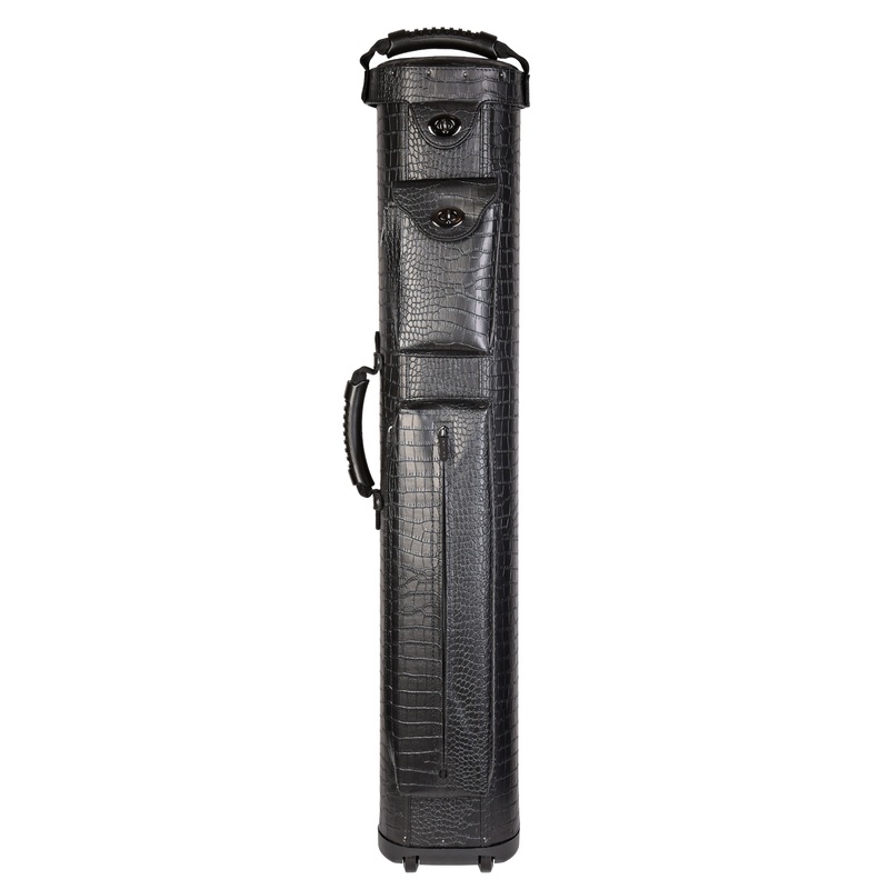 ASKA Hard 4×8 Pool Cue Case, Holds Up to 4 Butts and 8 Shafts, 4B8S Black, C48P16