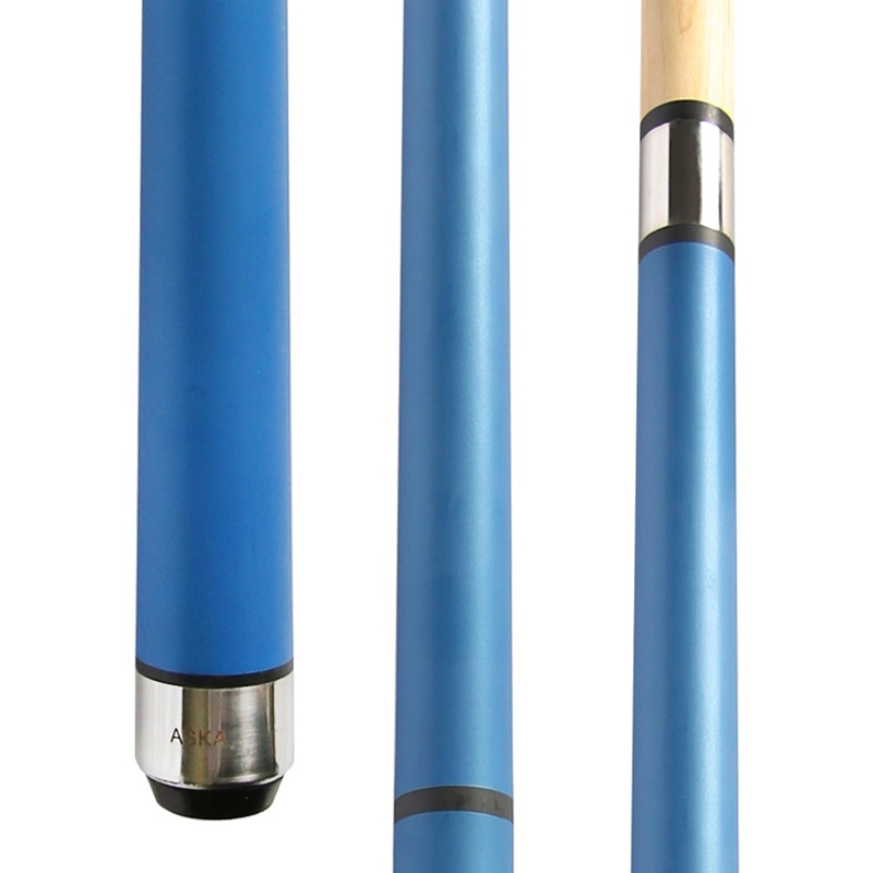 ASKA Heavy Hitter Jump Break Cue Stick JBCHH-BL, 3pc Cue, Jump/Break Cue. 14-mm Tip, Hard Rock Canadian Maple Shaft