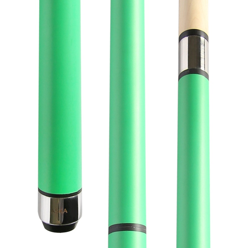 ASKA Heavy Hitter Jump Break Cue Stick JBCHH-GRN, 3pc Cue, Jump/Break Cue. 14-mm Tip, Hard Rock Canadian Maple Shaft