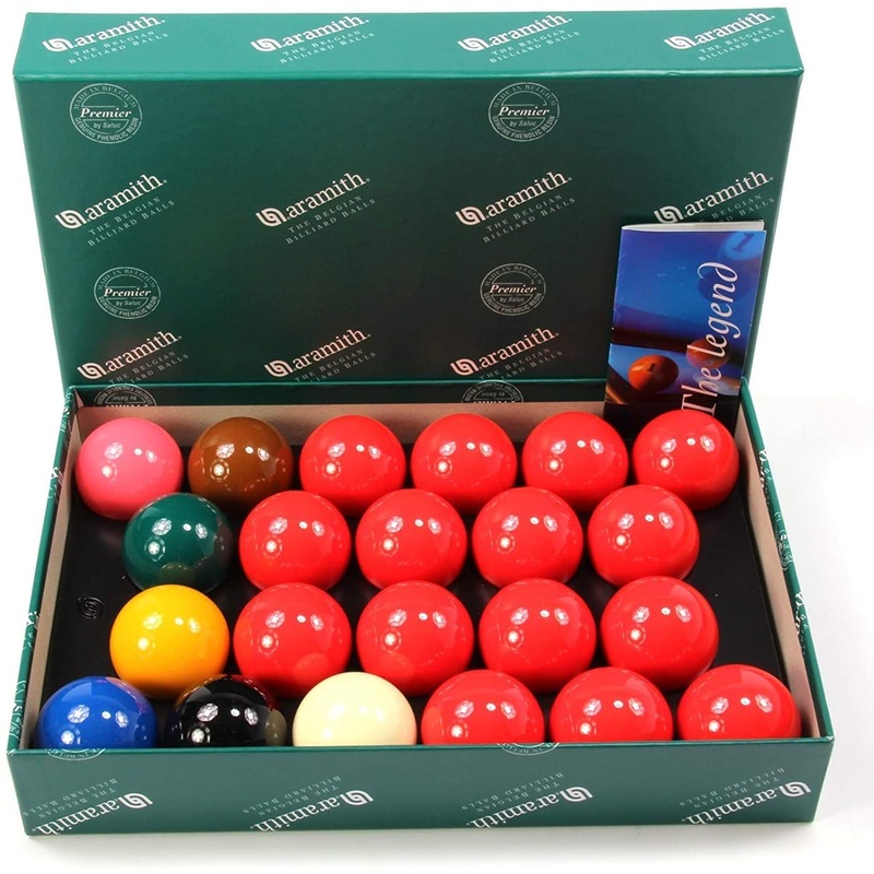 Premier Snooker Ball Set by Aramith, 22 balls, 2-1/16″