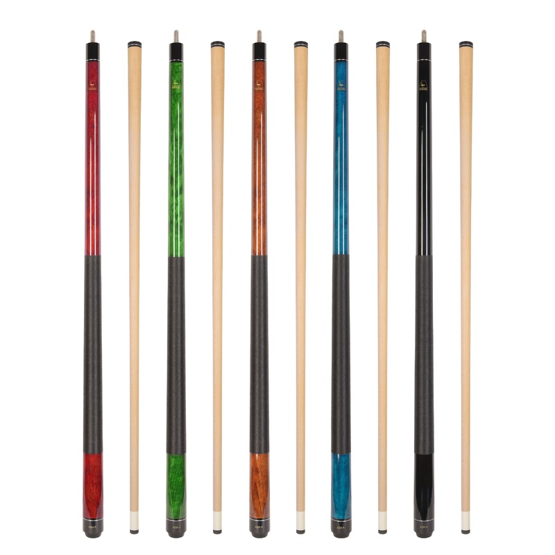 Set of 5 Aska LEC Billiard Pool Cues, 58″ Hard Rock Canadian Maple, 13mm Hard Le Pro Tip, Mixed Weights, LEC5