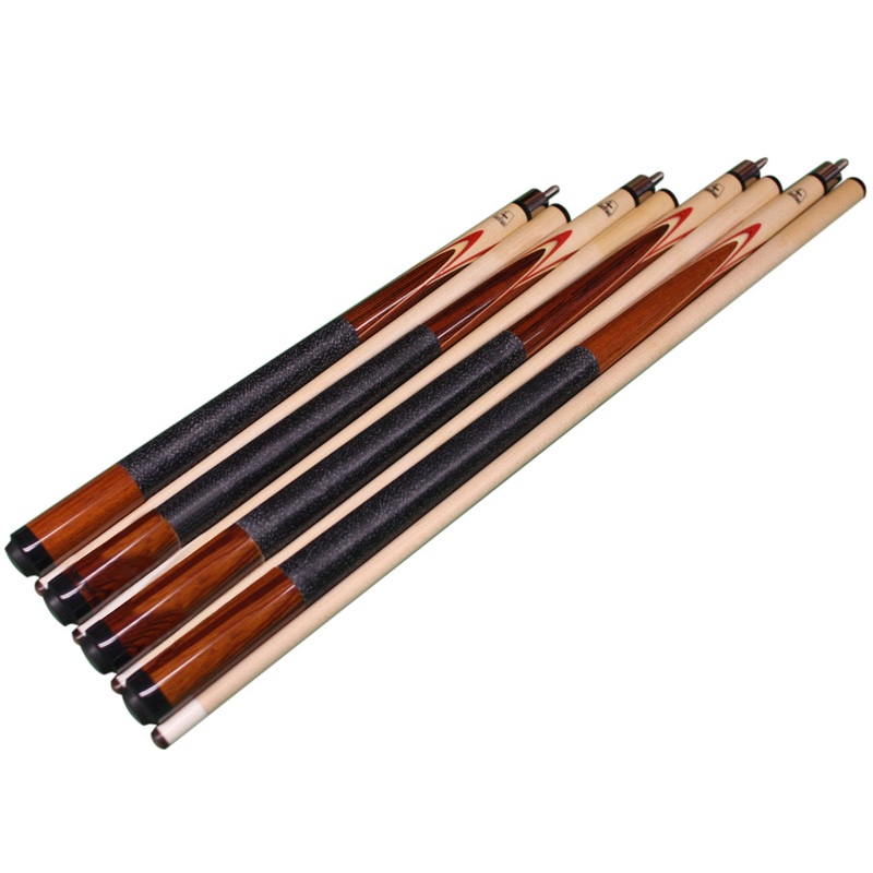 Set of Aska Mixed Length Cues LCSB, Canadian Hard Rock Maple Billiard Pool Cue Sticks, Short, Kids Cues, LCSB4