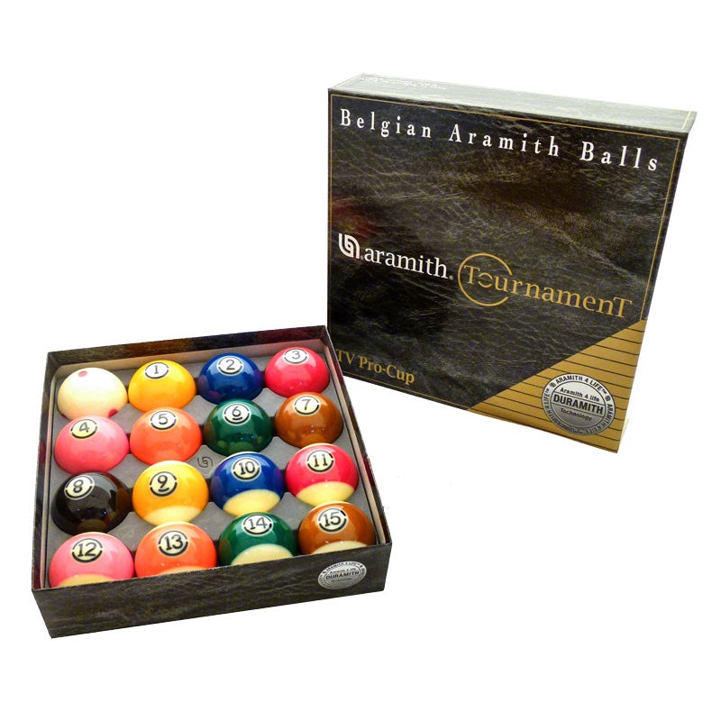 Aramith Tournament TV Duramith Billiard Ball Set, 2-1/4