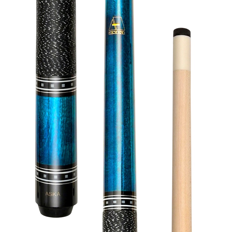 ASKA 42″ Short Pool Cue Stick, Blue, L9S42BLU