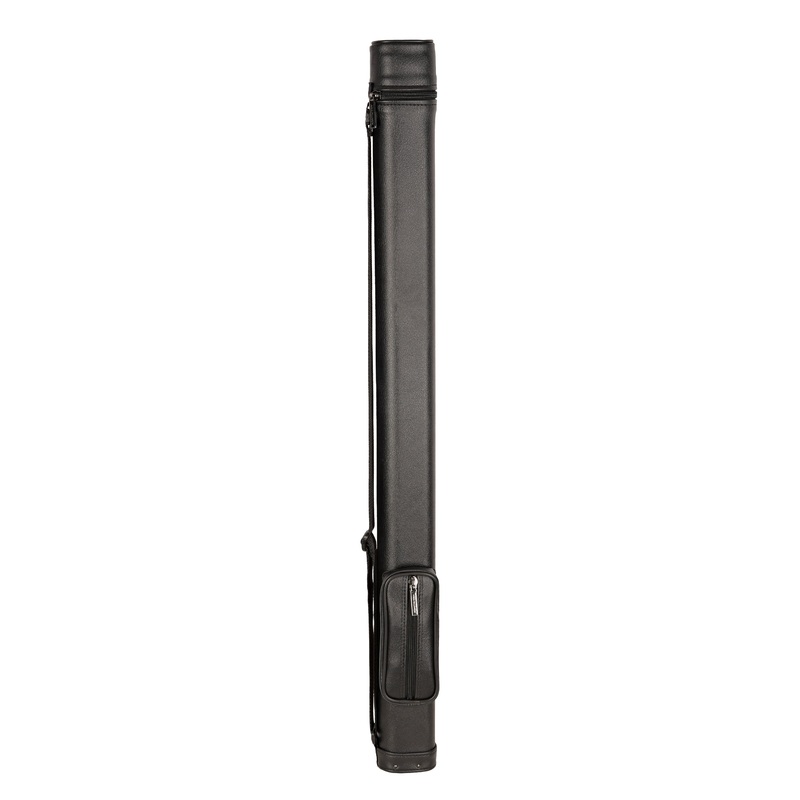 ASKA Hard, Soft inside 1×1 Pool Cue Case, Holds 1 Butt and 1 Shaft, 1B1S Black, C11S01