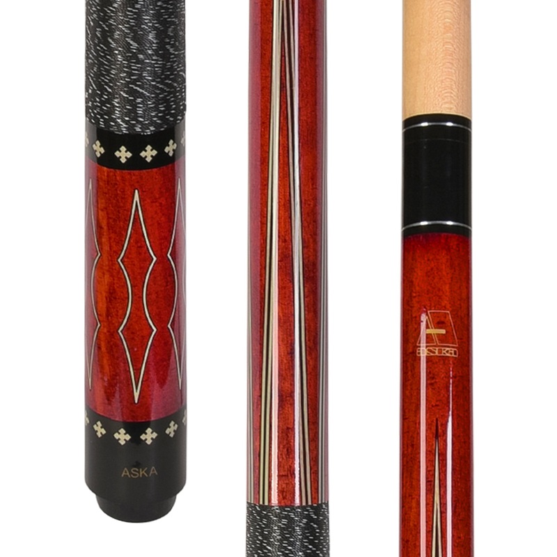 ASKA Pool Cue L22, with Decal, 58″, 5/16×18 Joint, 13mm Leather Tip, L22