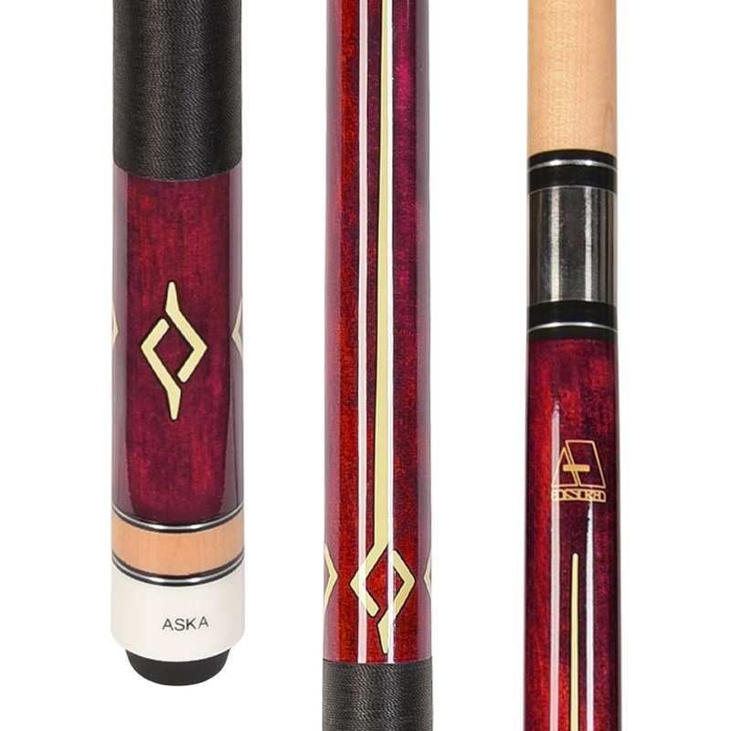 ASKA Pool Cue L7, with Decal, 58″, 5/16×18 Joint, 13mm Leather Tip, L7