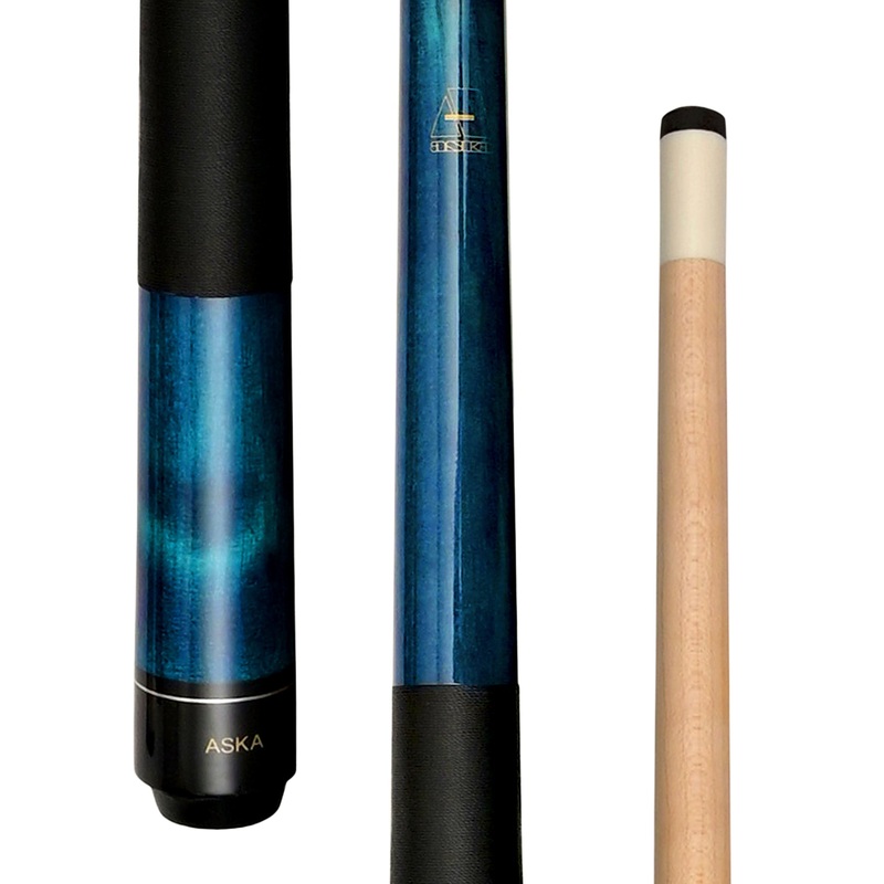 ASKA Pool Cue LEC36 Blue, 36″ Stick,