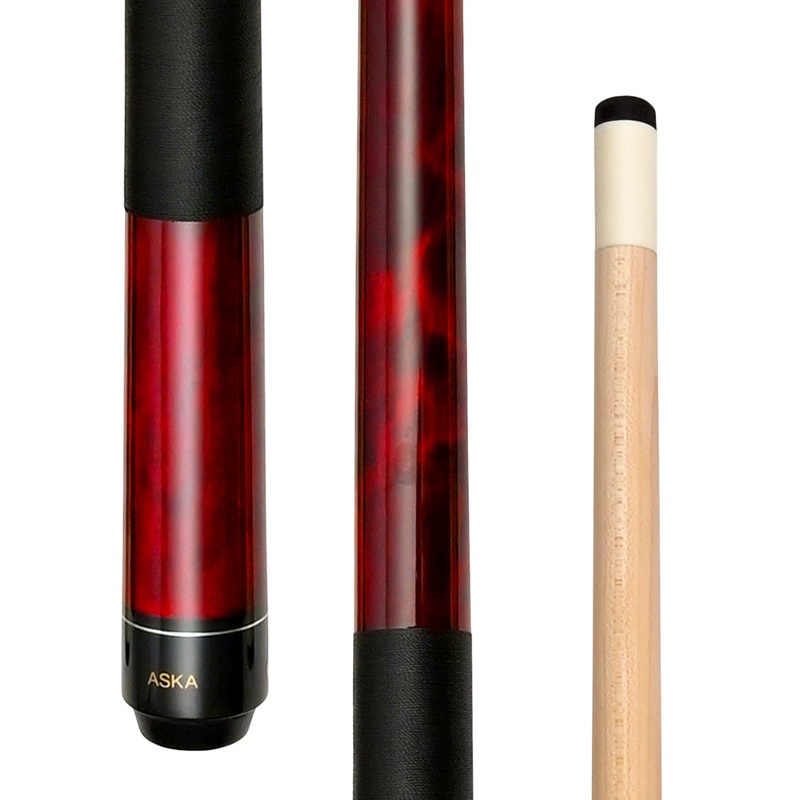 ASKA Pool Cue LEC52 Red, 52″ Stick,