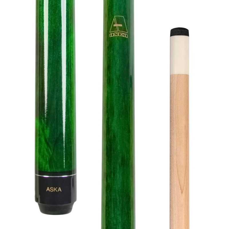 ASKA Pool Cue LECN48 Green, 48″ Stick,