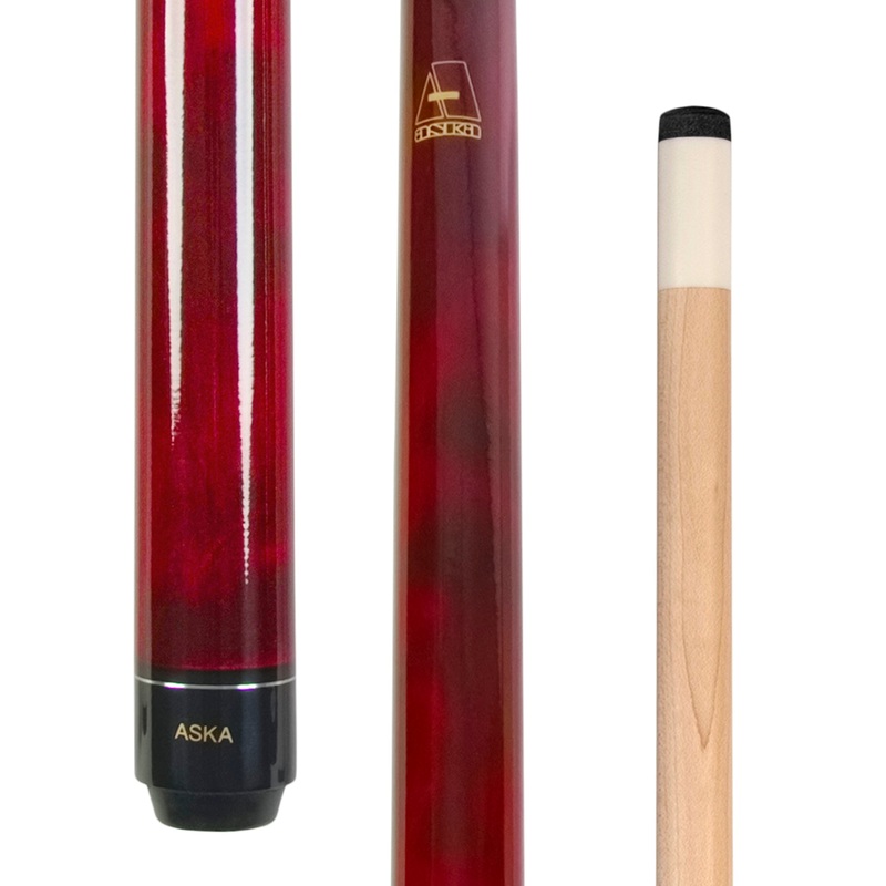 ASKA Pool Cue LECN52 Red, 52″ Stick,