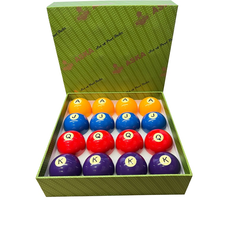 Grade A POKER Balls Set, 16 Balls, 2 1/4 inch, PBPOKER