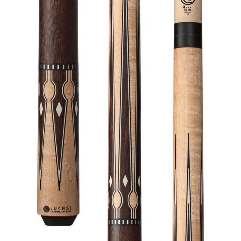 Lucasi Custom Matte Birdseye Maple & Black Palm/Imitation Bone Wraples (LZC56)