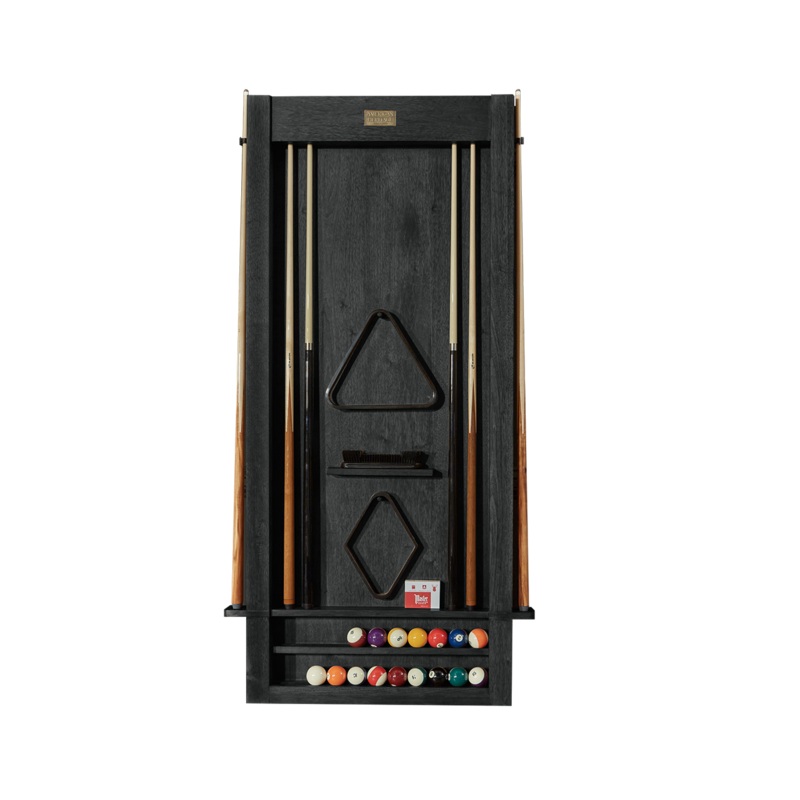 Alta Wall Mounted Cue Rack 6 (Black Ash) (ALTAWALLRACK6-BA)