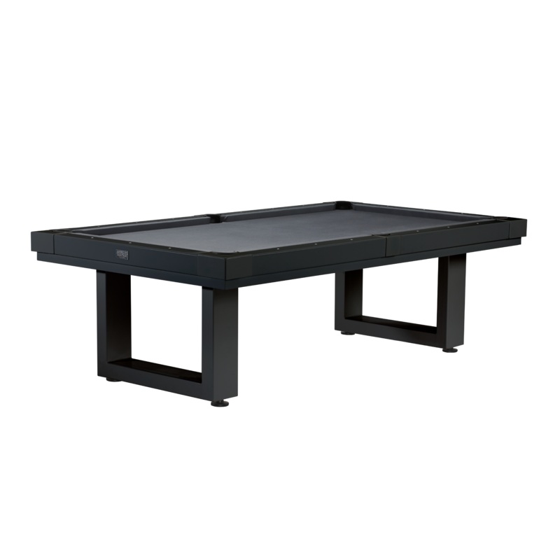 Lanai 8′ Outdoor Pool Table (Obsidian Black) (LANAIBLACKGREYCLOTH-DTCKIT)