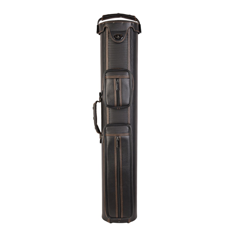 ASKA Hard 3×5 Pool Cue Case, Holds Up to 3 Butts and 5 Shafts, 3B5S Black, C35P14