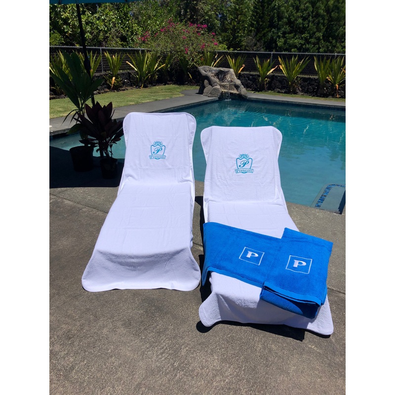 Fattowels Large, Fitted, Solid Terry Cloth Chaise Lounge Cover 35″ X 92″