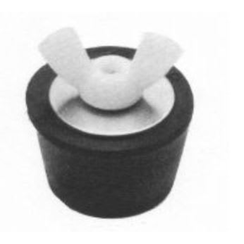 Technical Products SP-200-00 Winter Rubber Expansion Plug #000 w/ White Nylon Wing Nut for 3/8″ Pipe