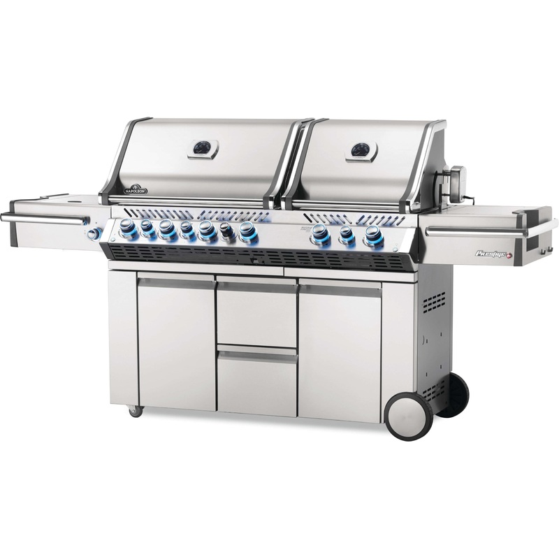 Prestige Pro 825 Propane – Infrared Rear & Side Burners – Stainless Steel