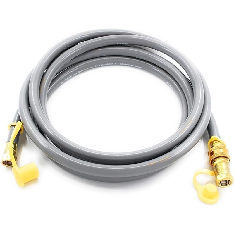 10 ft Natural Gas Grill Hose With 3/8″ Quick Connect