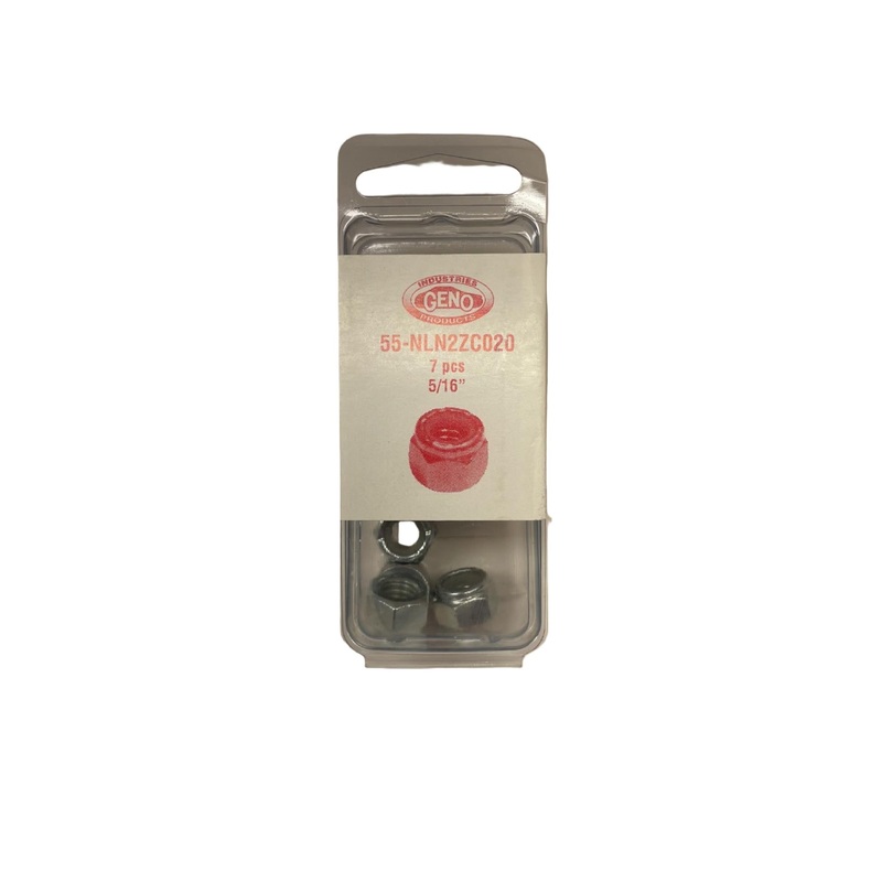 GENO NYLON LOCK NUT STEEL ZINC (55-NLN2ZC020)