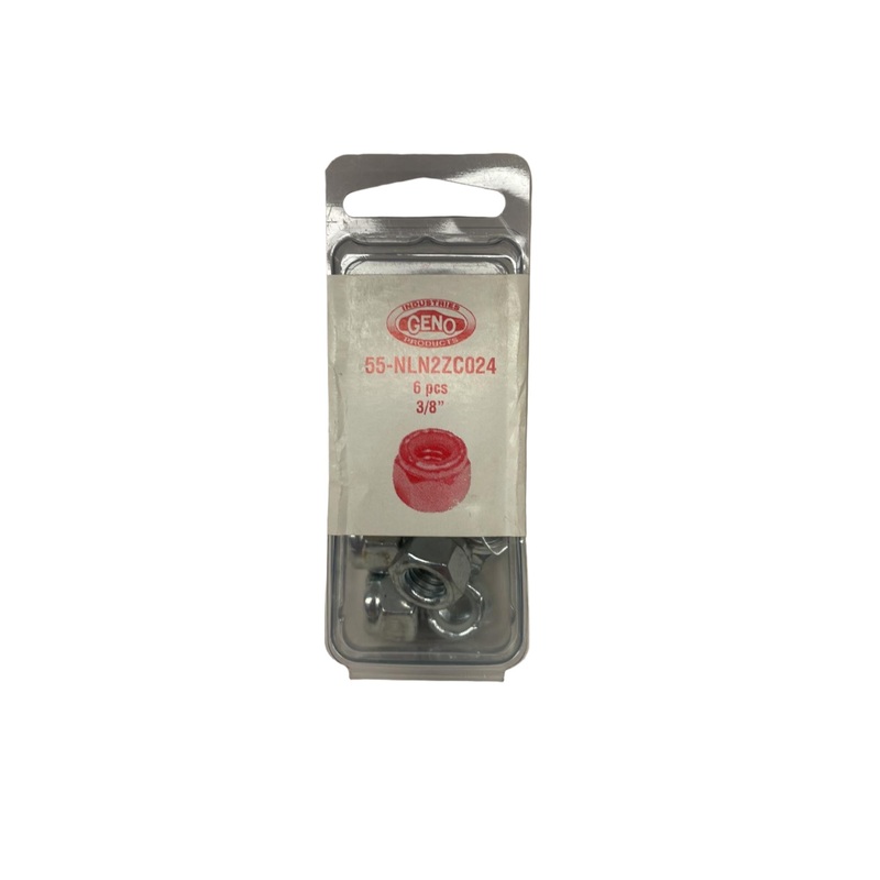 GENO NYLON LOCK NUT STEEL ZINC (55-NLN2ZC024)