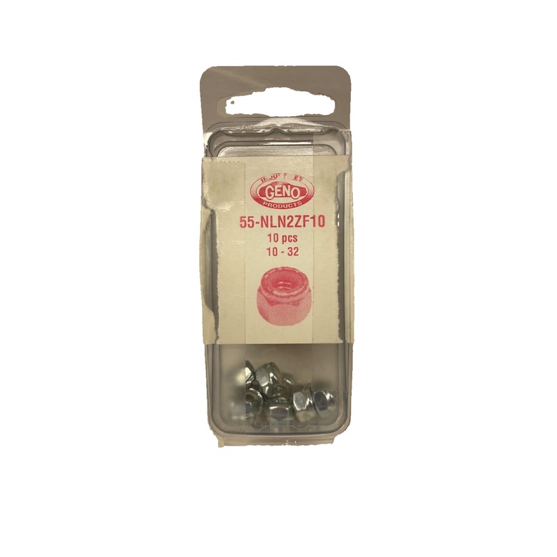 GENO NYLON LOCK NUT STEEL ZINC (55-NLN2ZF10)