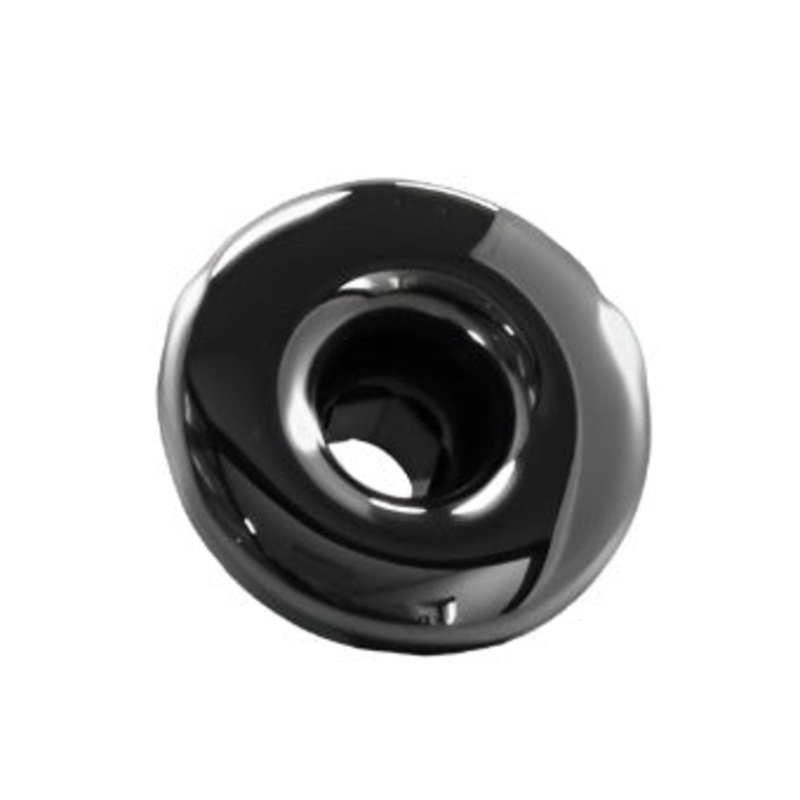 14681 JET, EURO/OZONE, LARGE FACE, SMOOTH, BLACK, SS TRIM RING, RD