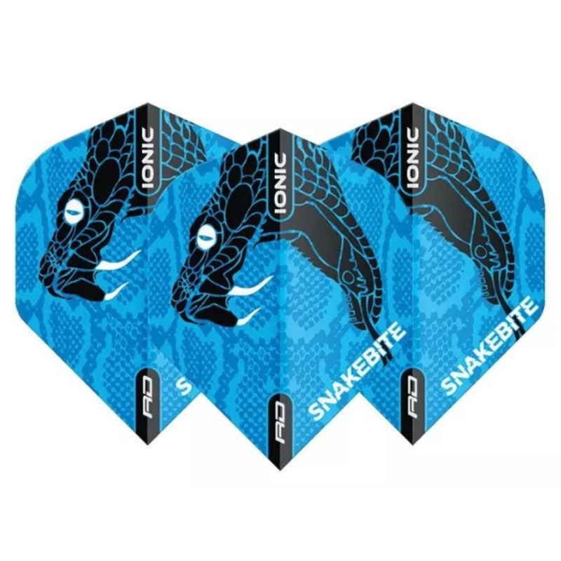 Red Dragon Peter Wright Snakebite Ionic Snake Head Blue Dart Flights