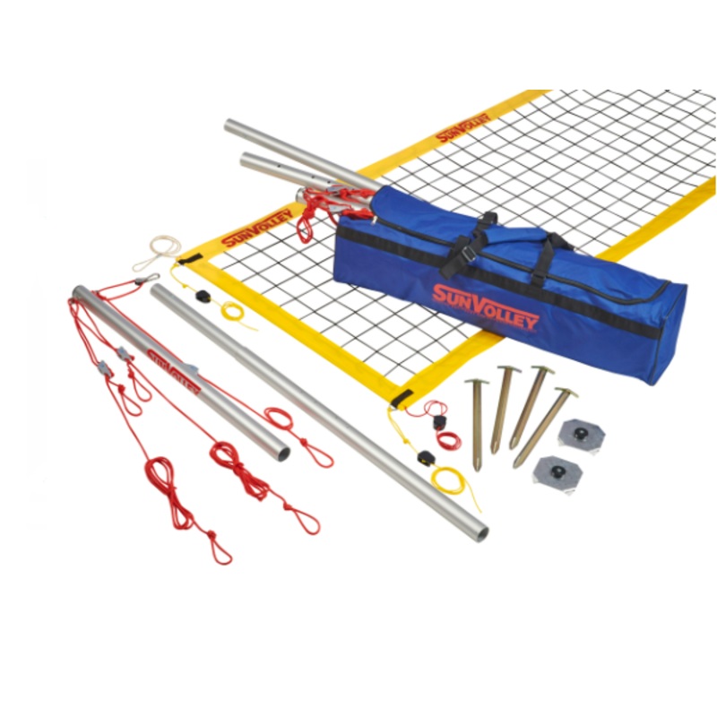 Sunvolley Plus Beach Volleyball Outdoor Post 9.5 Meter Net | Set