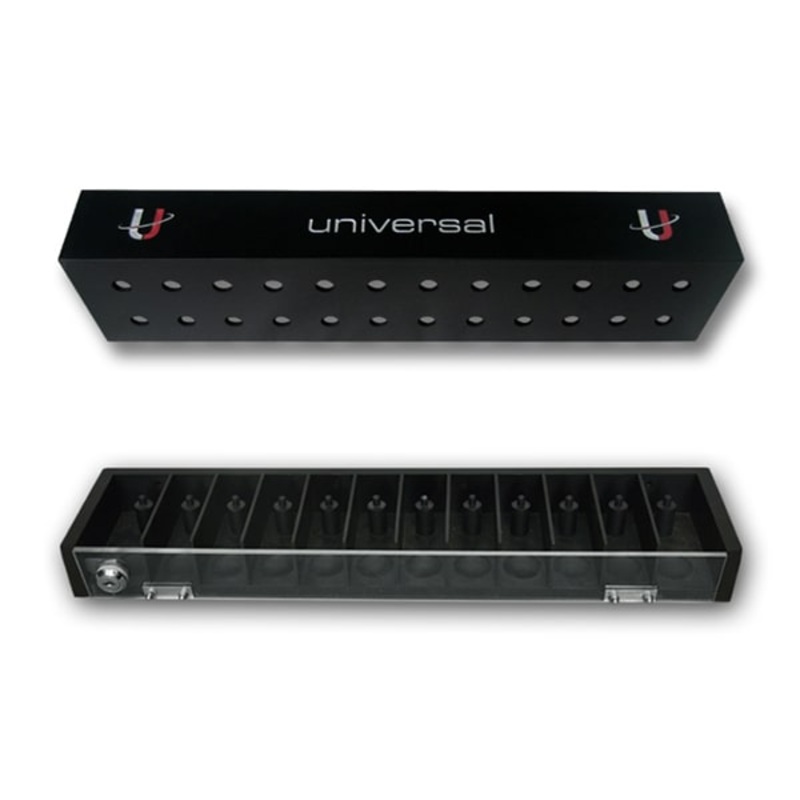 Universal Cue Rack 12 Holes | Black Finishing