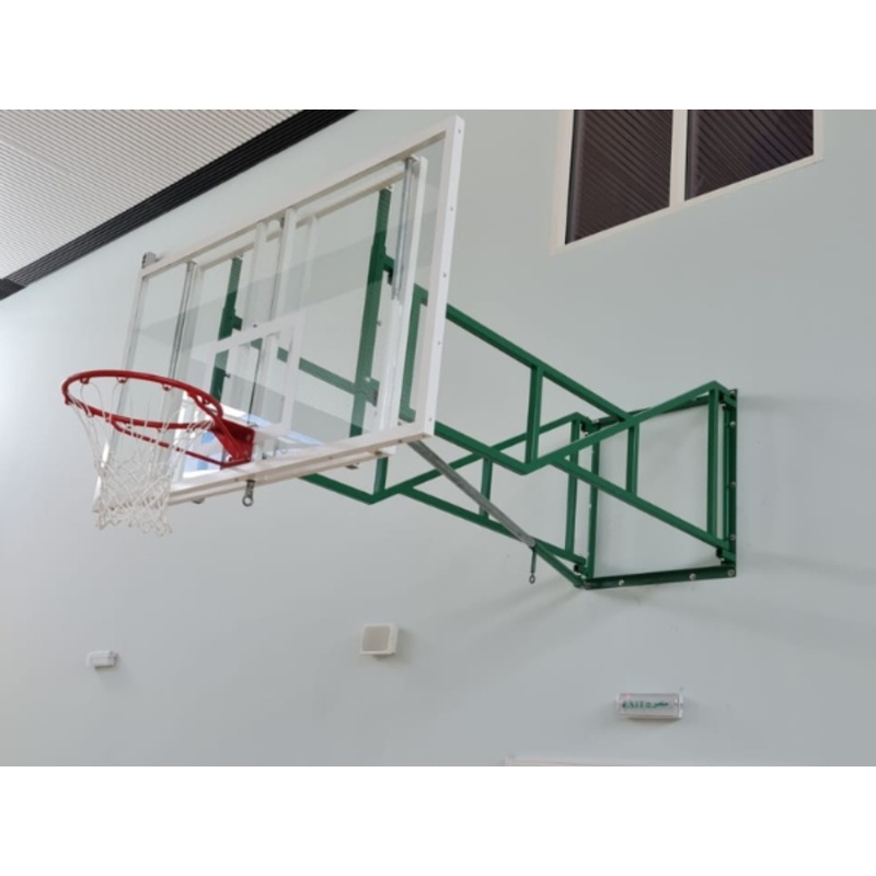 Basketball Side Wall Mounted Foldable Type Board W/ Fix Height Board (1800mm X 1050mm)