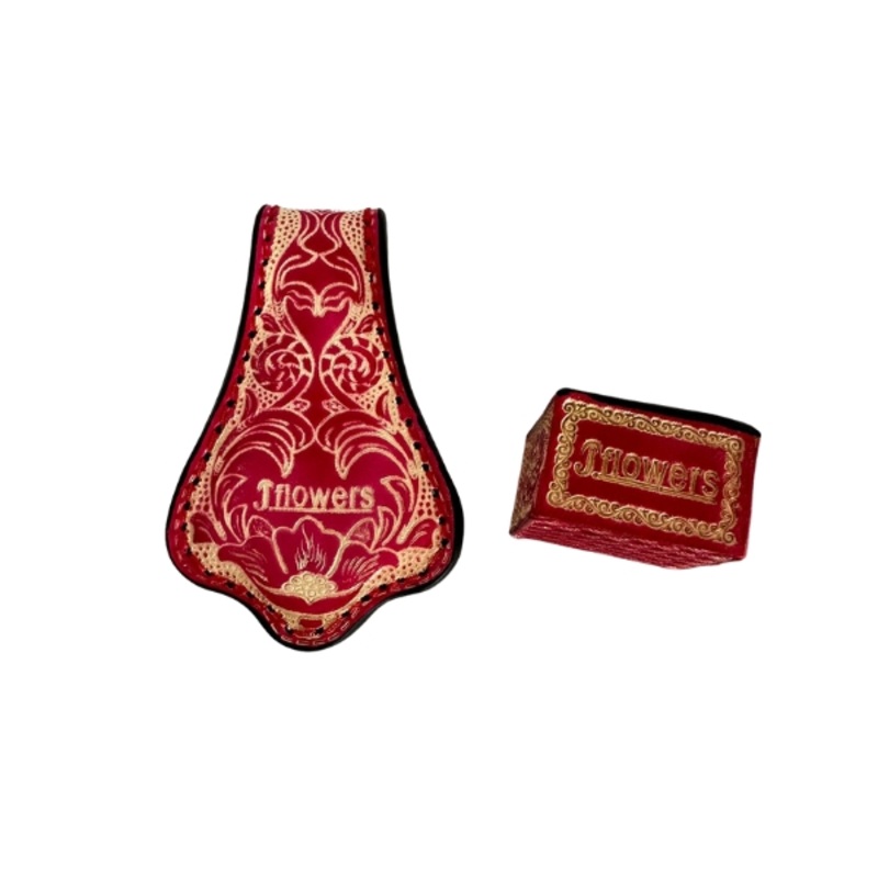 J Flowers Billiard Chalk Case Magnetic  Dark Red