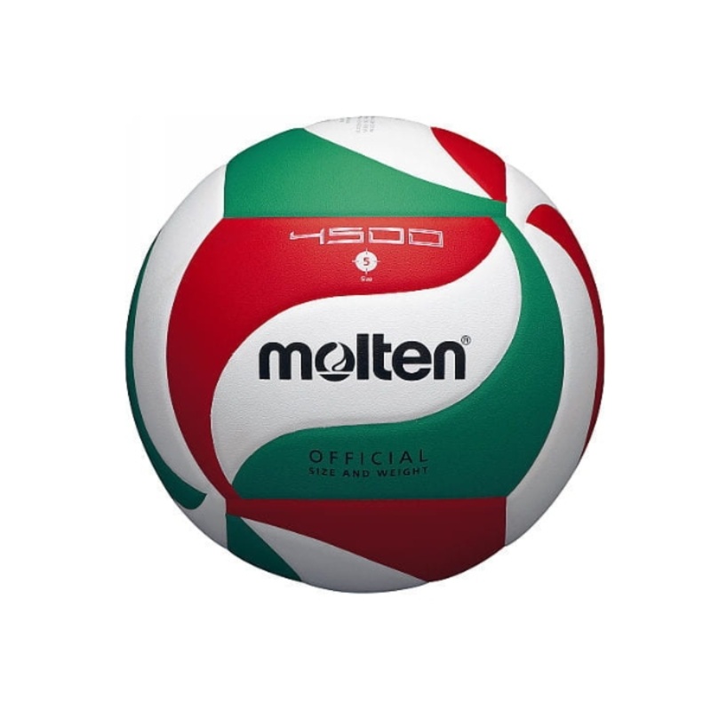 Molten Volleyball Pu.Leather Laminated White Red/Green # 5