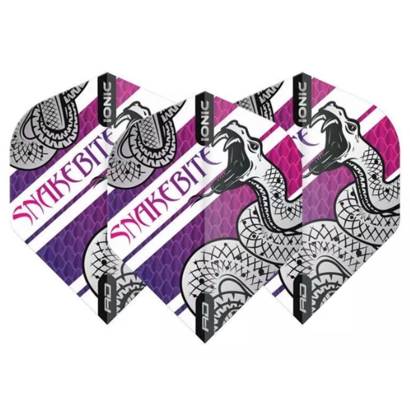 Red Dragon Peter Wright Snakebite Hardcore Coiled Snake Purple Dart Flights