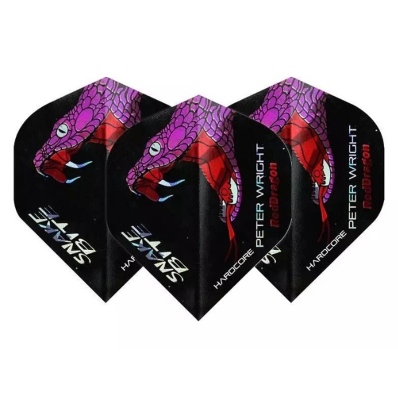 Red Dragon Peter Wright Snakebite Hardcore Holographic Dart Flights