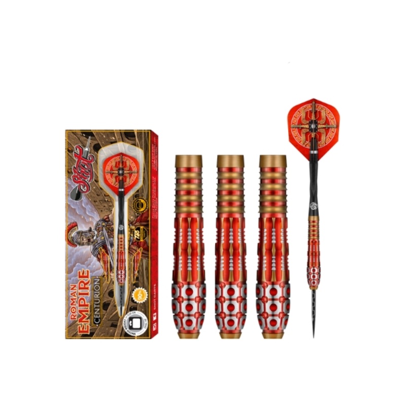 Shot Darts Roman Empire Centurion 90% Tungsten Steel Tip Dart Set