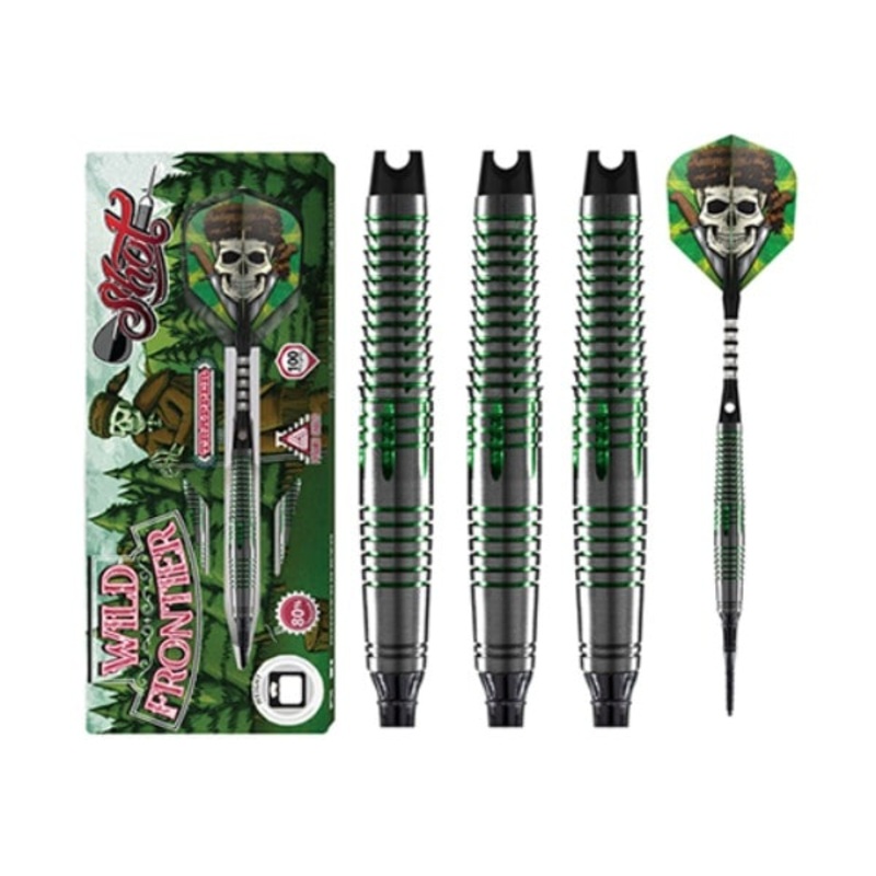 Shot Darts Wild Frontier-Trapper- 80% Tungsten Steel Tip Darts | 25 Grams