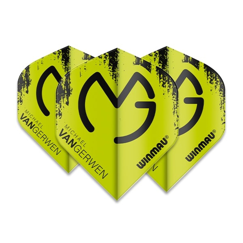 Winmau MvG Mega Standard Black Dart Flights