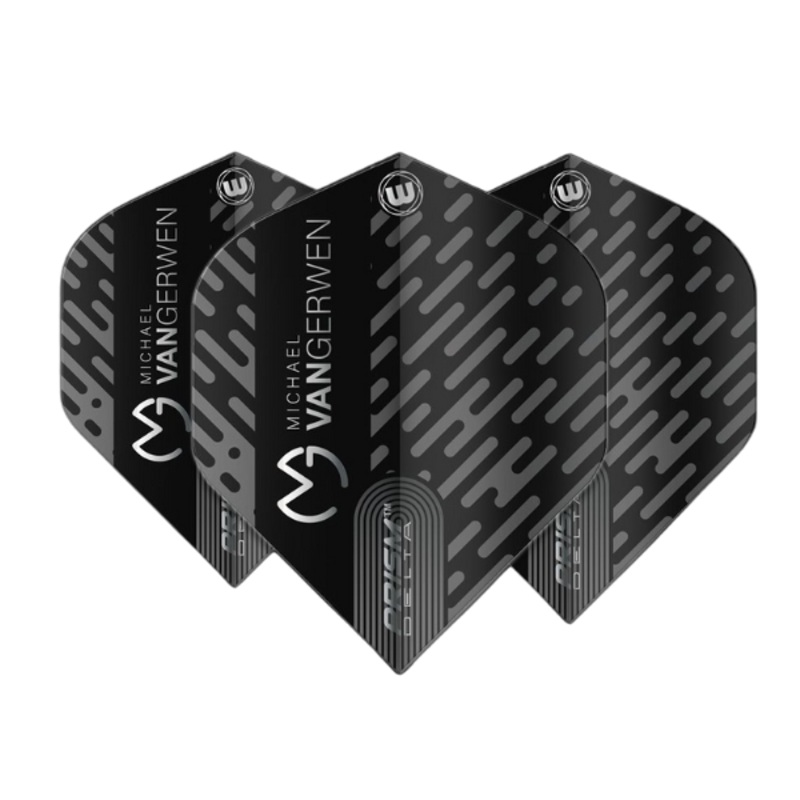 Winmau Prism Delta Prism Delta MvG Black & Grey Dart Flights
