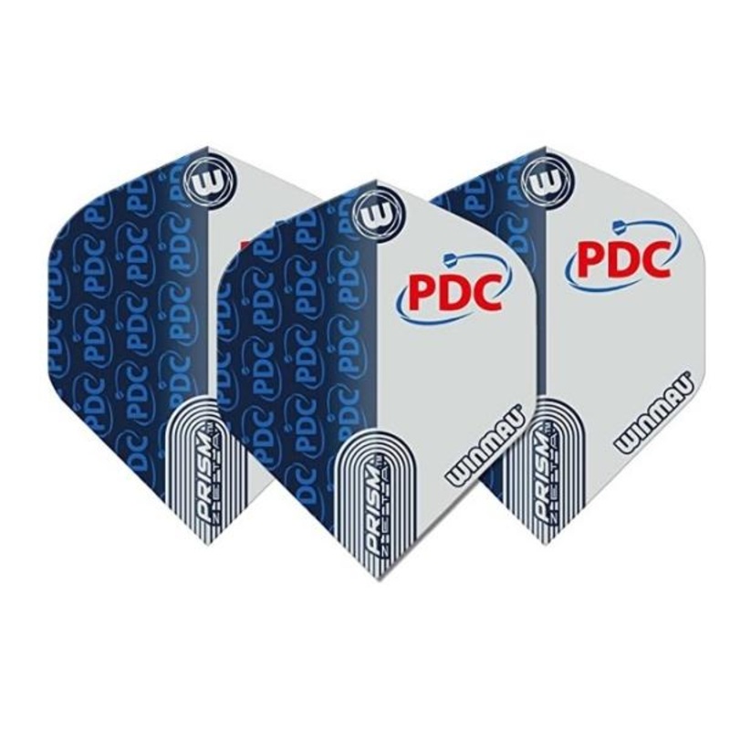 Winmau Prism Zeta Standard Blue & White Dart Flights